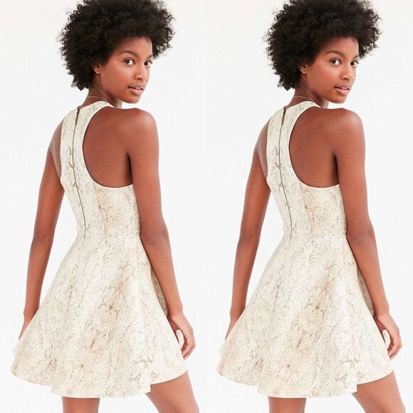 Silence + Noise Roxy Snake Print Scuba Mini Dress - Picture 2 of 2